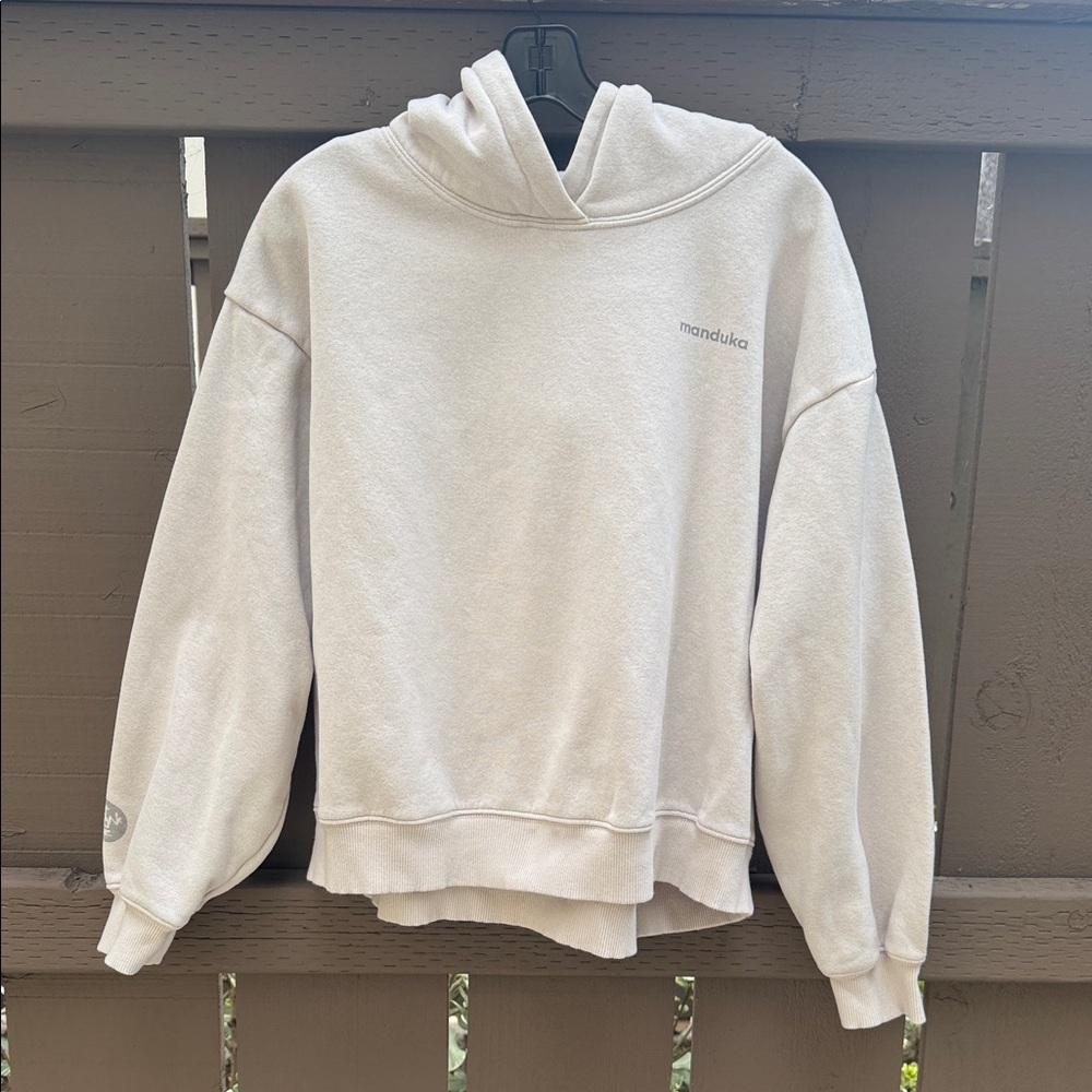 Manduka Women's Off White Hoodie